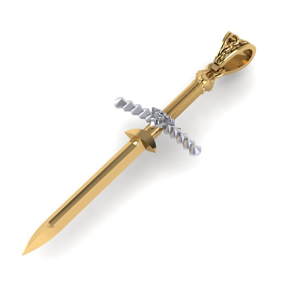 Otzar Diamond Sword Pendant Sivana Diamonds